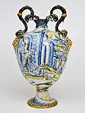 Istoriato vase, Leonardo Bettisi, 16th century