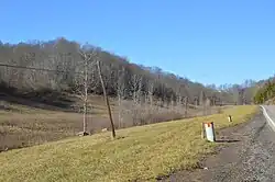 Along State Route 155 between Hemlock and Shanwee