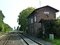 View to the station from the west