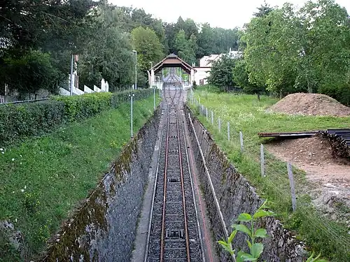 Passing loop and Beaumont station