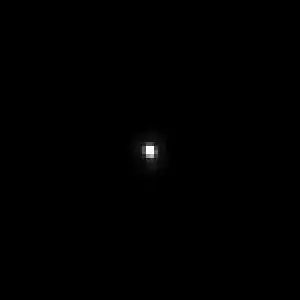 A telescope photograph of Bienor shows it as a single white dot against a black backdrop