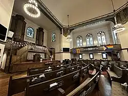 Sanctuary decorations for the Big Gay Wedding event