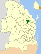 Location within Queensland