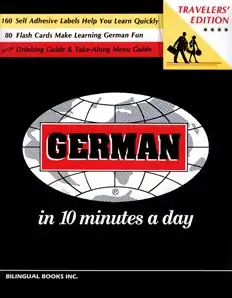 The cover of the first edition, German in 10 Minutes a Day