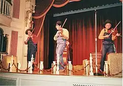 Billy Hill and the Hillbillies at the Golden Horseshoe Saloon in Disneyland around 1999.