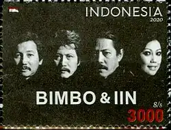 Bimbo on a 2020 stamp of Indonesia