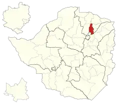 Bindura District within Zimbabwe