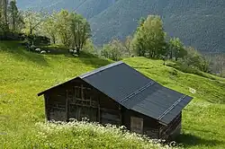 A farm house near Birgisch village