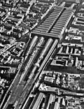 Aerial photograph of Snow Hill station from 1948