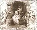 "Birth of Sophie", a lithograph by Joseph Kriehuber.