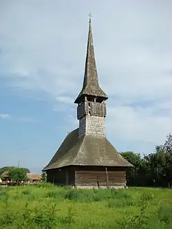 Wooden church in Chețani