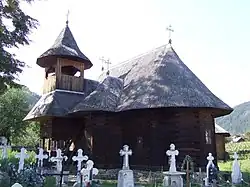 Wooden church in Galu