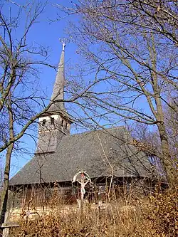 Wooden church in Inău