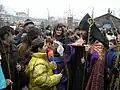 Archbishop Sebouh blessing the faithful