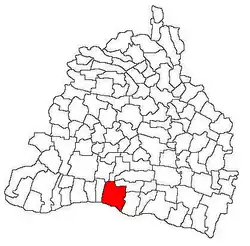 Location in Dolj County