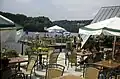 Gastronomy by the lakeshore near Biersdorf