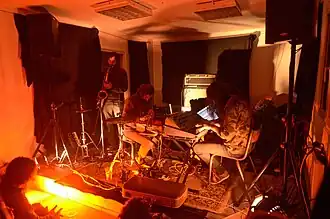 Bitchin Bajas performing in 2015