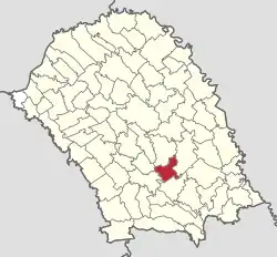 Location in Botoșani County