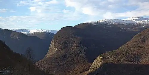 Blåberg seen from Norwegian County Road 53&nbsp;[no]