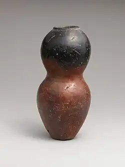 Black-topped red ware jar
