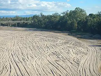 Black River, flowing through the suburb, 2013