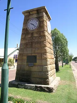 Memorial to Sir Thomas Mitchell