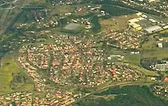 Aerial view from the east.
