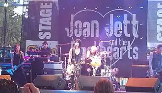Joan Jett and the Blackhearts performing in Sacramento, California, 2012