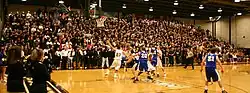 Sellout crowd at #25 Bryant University vs. #2 Bentley College on February 3, 2007 (2,770 in attendance).