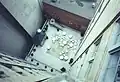 Looking down at patio (2000)