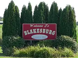 Welcome Sign in Blakesburg