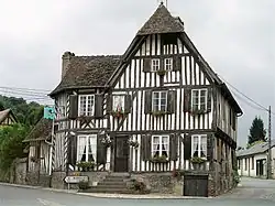 A timber-framed house in Blangy-le-Château