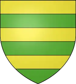 Until 1486: gold and sinople bands (Crussol)