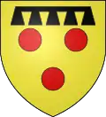 Blason famille fr de Courtenay-Yerre
