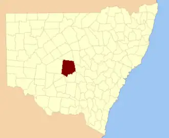 Location in New South Wales