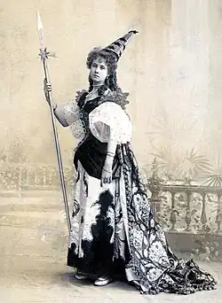 Olga Leonova costumed as the Spirit of Curiosity.