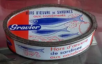 Gravier sardine can (Maison de la Pêche museum)