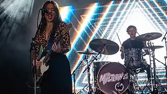 The Mysterines performing at Boardmasters Festival in Cornwall, England, 2021