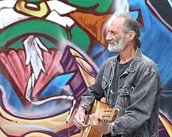 Snider performing in Kensington Market, Toronto, Ontario, Canada