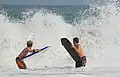 Bodyboarding at Salema beach 2006