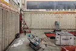 Construction of the underground repository under the inner garden (2012)