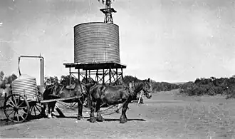 1925 – Filling tanks from the main water supply of Boinka