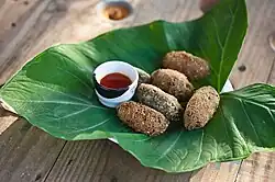 Taro leaf balls