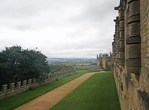 Expansive view from the Long Gallery