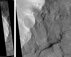 Bonestell, as seen by HiRISE. Scale bar is 1000 meters long.