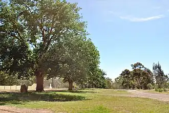 The old town site of Bonnie Doon, prior to the construction of Lake Eildon