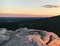 Panoramic sunset view from the top