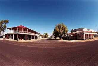Pioneer Hotel and an abandoned store