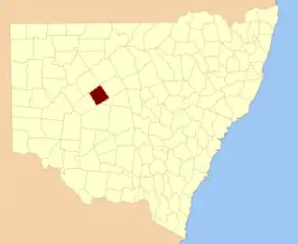 Location in New South Wales