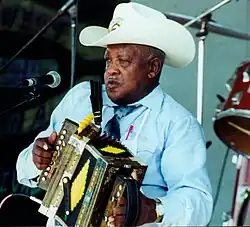 Boozoo Chavis at the 2000 Original Southwest Zydeco Festival
